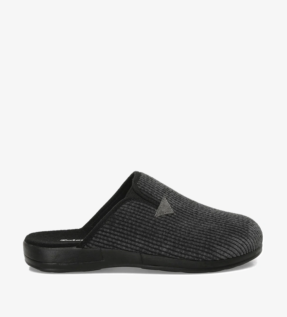 608029.M4PR Gri Erkek Ev Terliği - Görsel 1