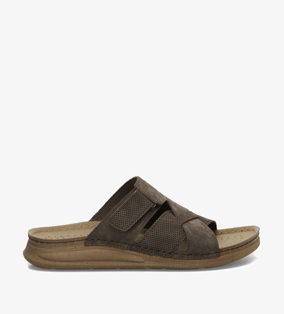 Polaris 608025.M4PR Kahverengi Erkek Terlik - Görsel 1