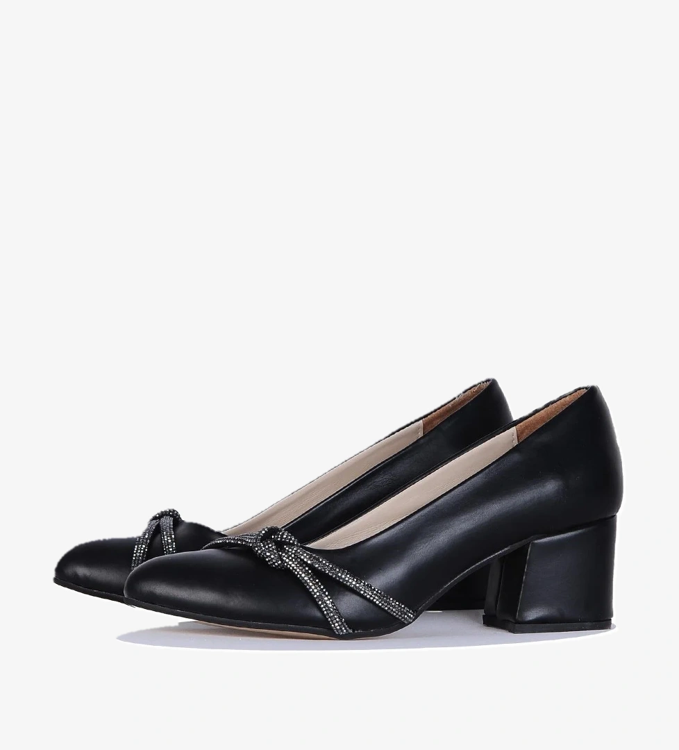 Crista 24-012 Siyah Kadın 5CmTopuklu Ayakkabı model görseli