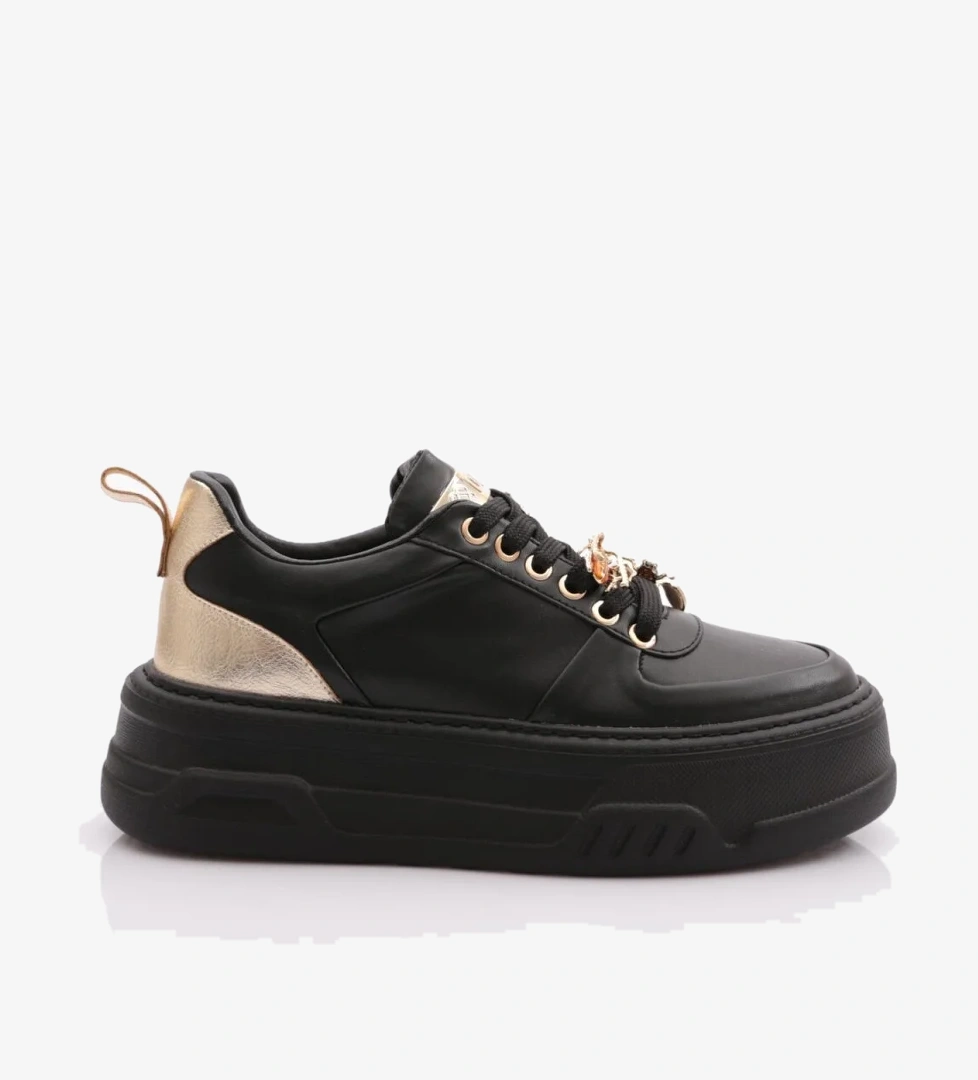 1042 Kadin Kalin Taban Bağcikli Spor Ayakkabi