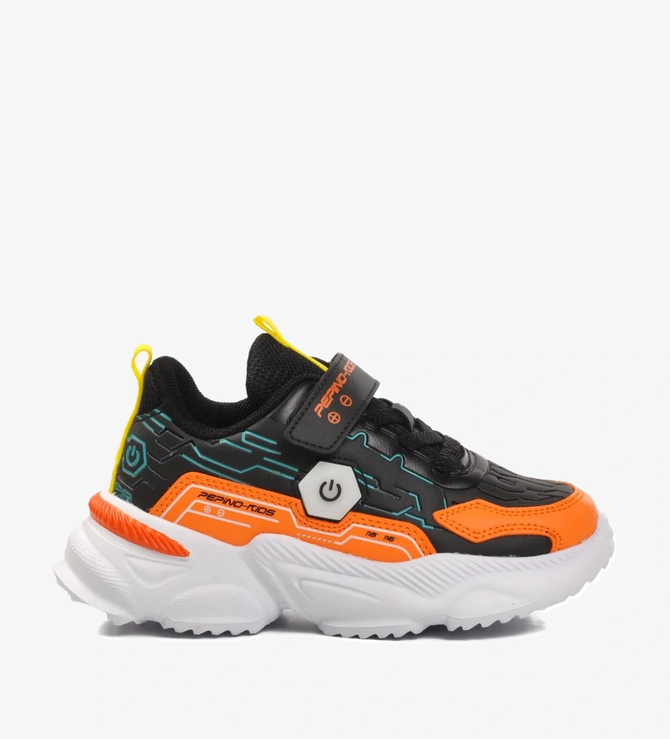 Pepino 1783-P Siyah-Turuncu Çocuk Spor Ayakkabı model görseli