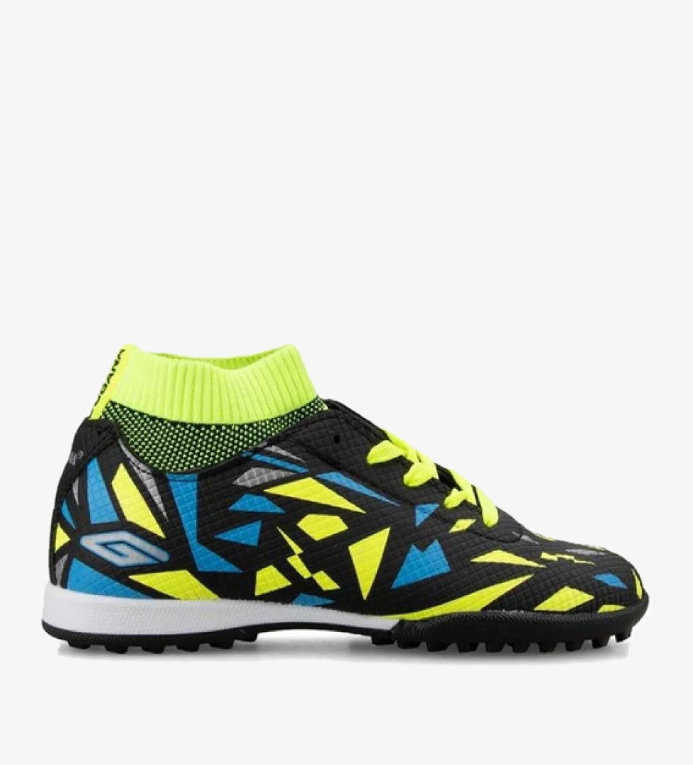 Ayakkabımood Dgn 2303 Flt Çocuk Siyah-F.Sarı Çoraplı Halısaha Futbol Ayakkabı model görseli