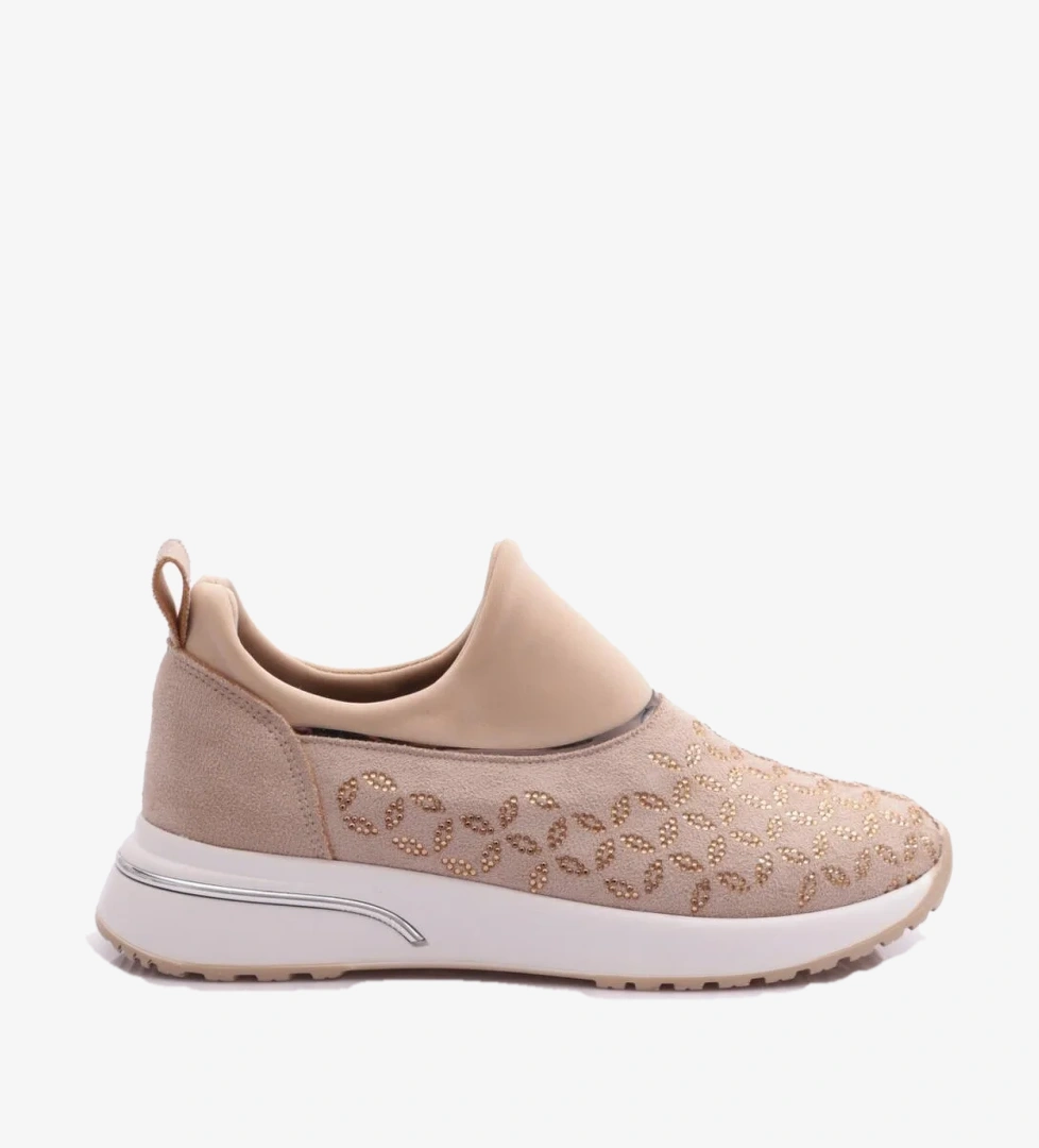DGN 404 Kadin Demir Taşli Sneaker Ayakkabi