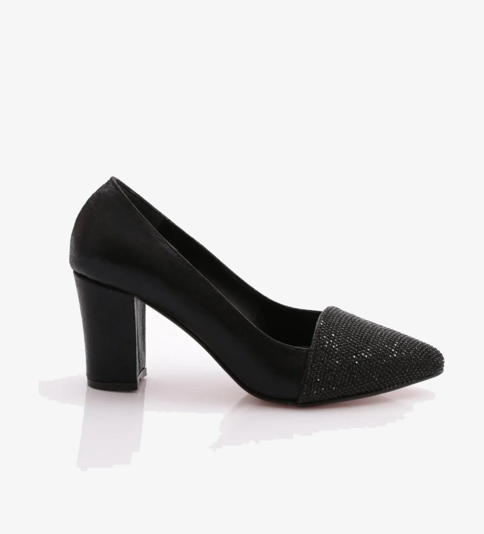 Dgn K560 Kadin Önü Taşli Topuklu Ayakkabi model görseli