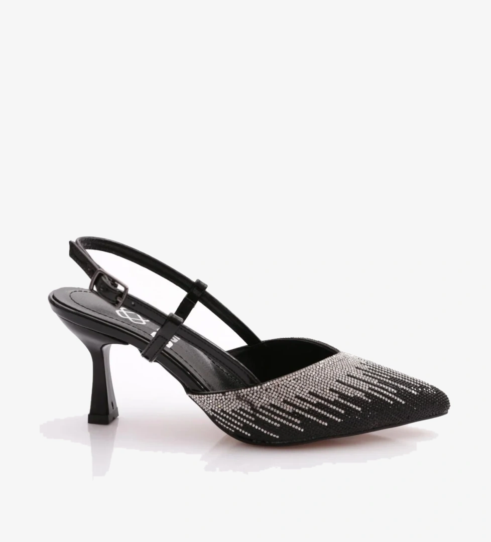 Dgn K410 Kadin Arkadan Bağlama Topuklu Abiye Ayakkabi model görseli