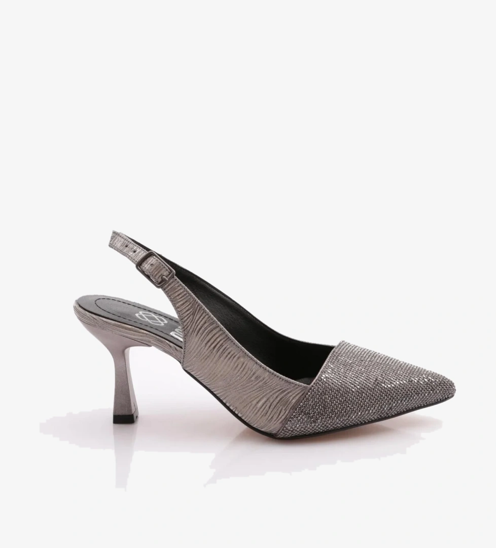 K829 Kadin Topuklu Abiye Ayakkabi - Görsel 1