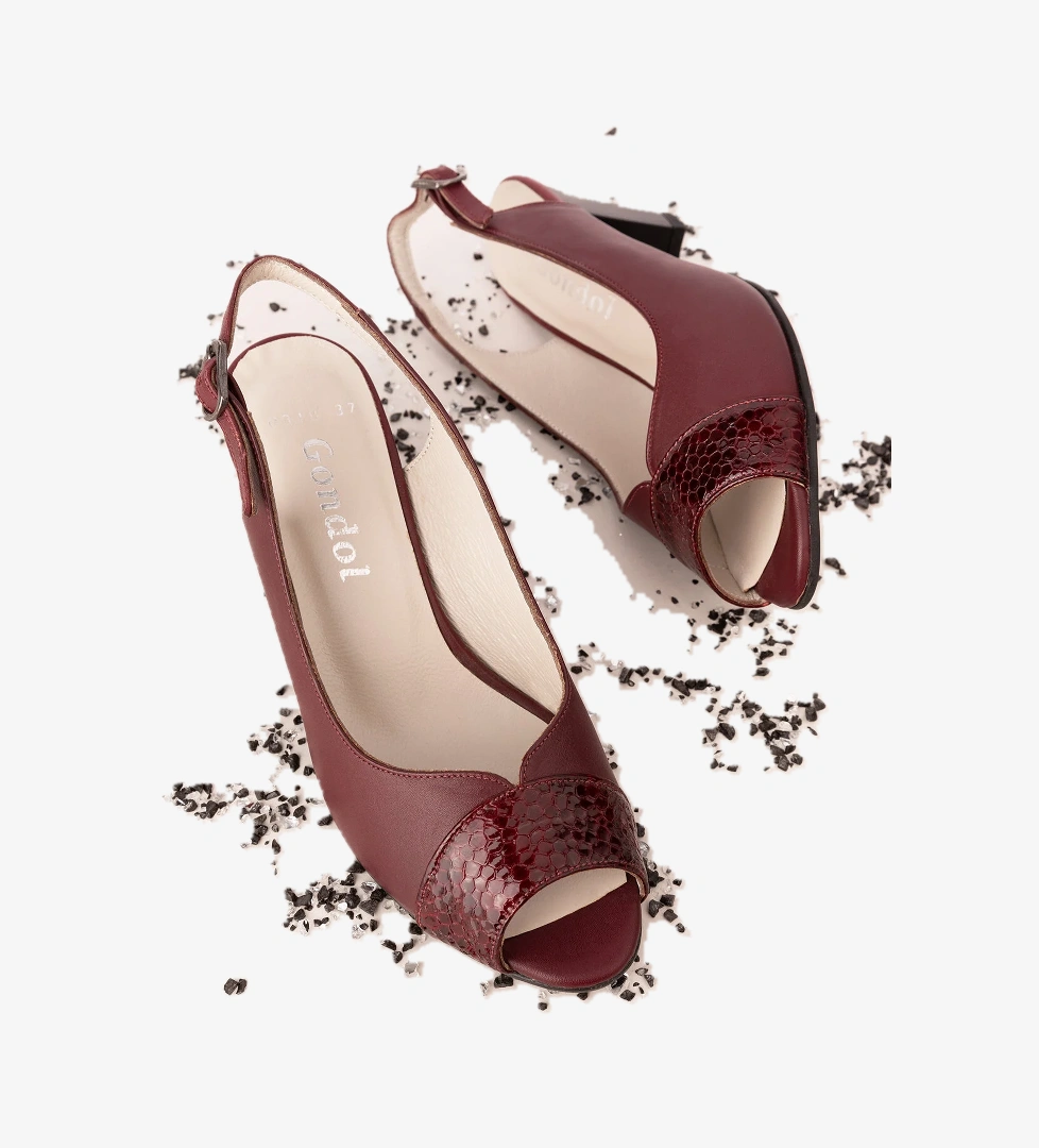 Gondol Kundura Gondol Hakiki Deri Klasik Topuklu Ayakkabı şhn.318 model görseli