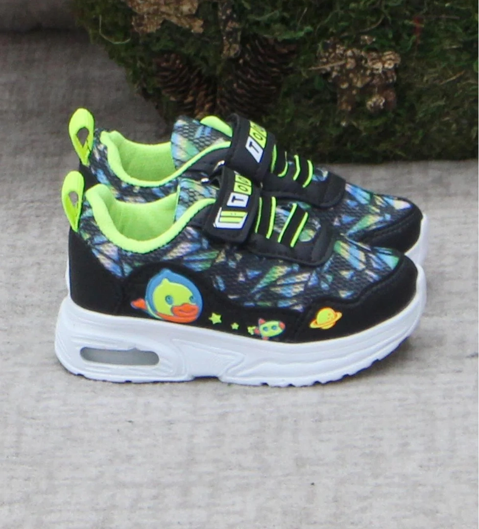 Fort 0772 Siyah Sarı Figürlü Hafif Taban Işıklı Erkek Çocuk Ayakkabı model görseli