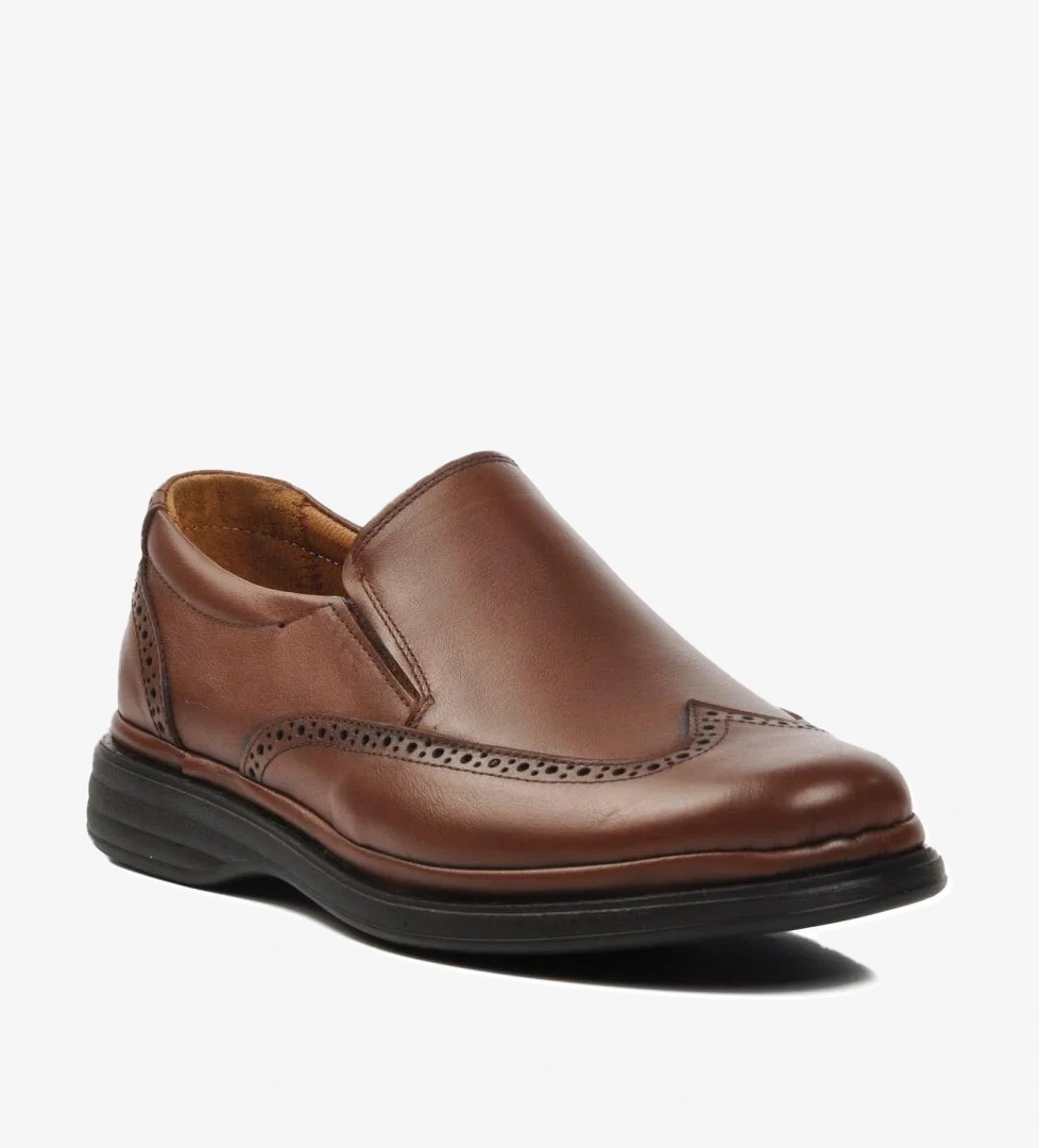 418 Taba Hakiki Deri Erkek Günlük Ayakkabı - Görsel 1