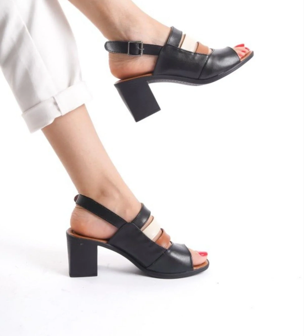 Frzn-2892 Kadın 7 Cm Topuklu Yazlık Ayakkabı