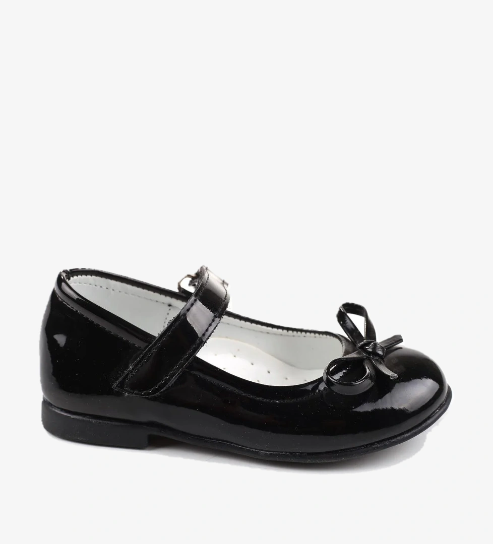 Ortaç-2079 Kız Bebek Balerin Rugan Babet Ayakkabı