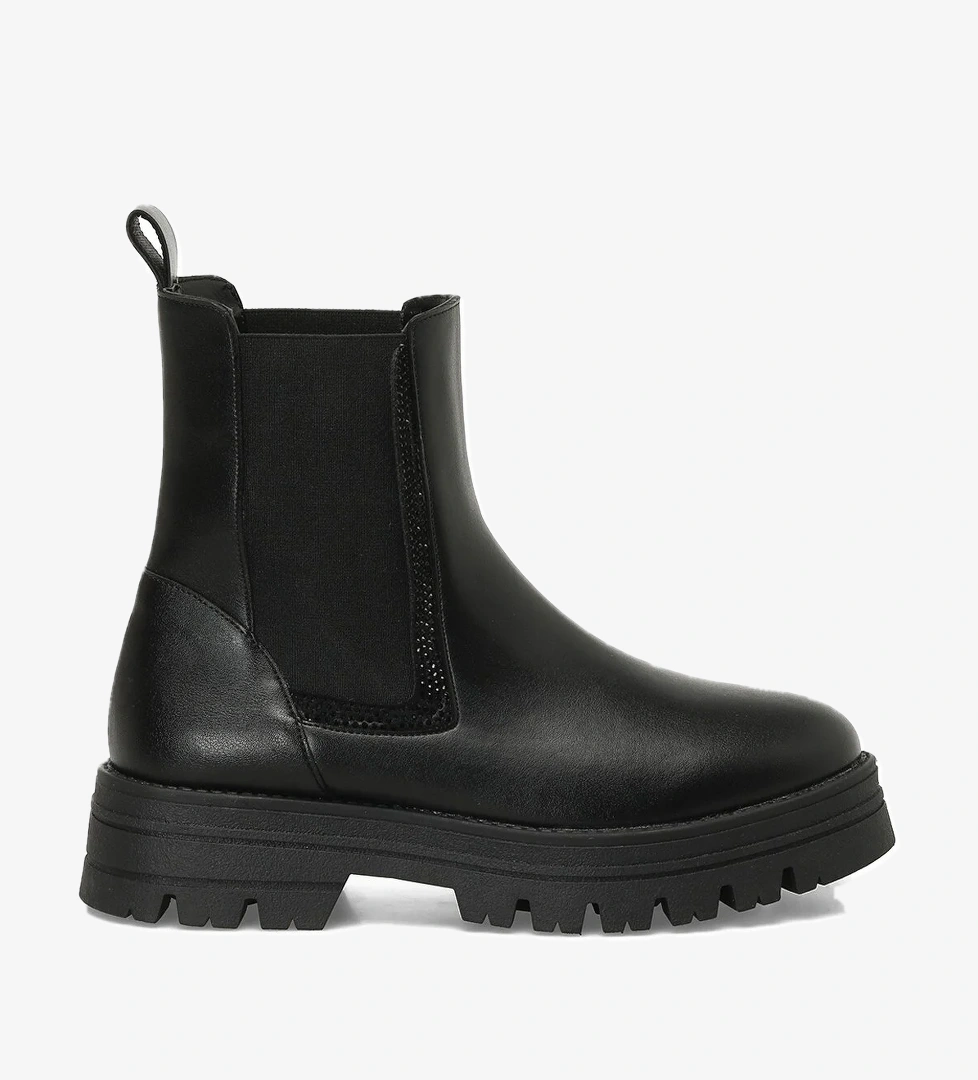 24K-671 4PR Siyah Kadın Chelsea Bot - Görsel 1