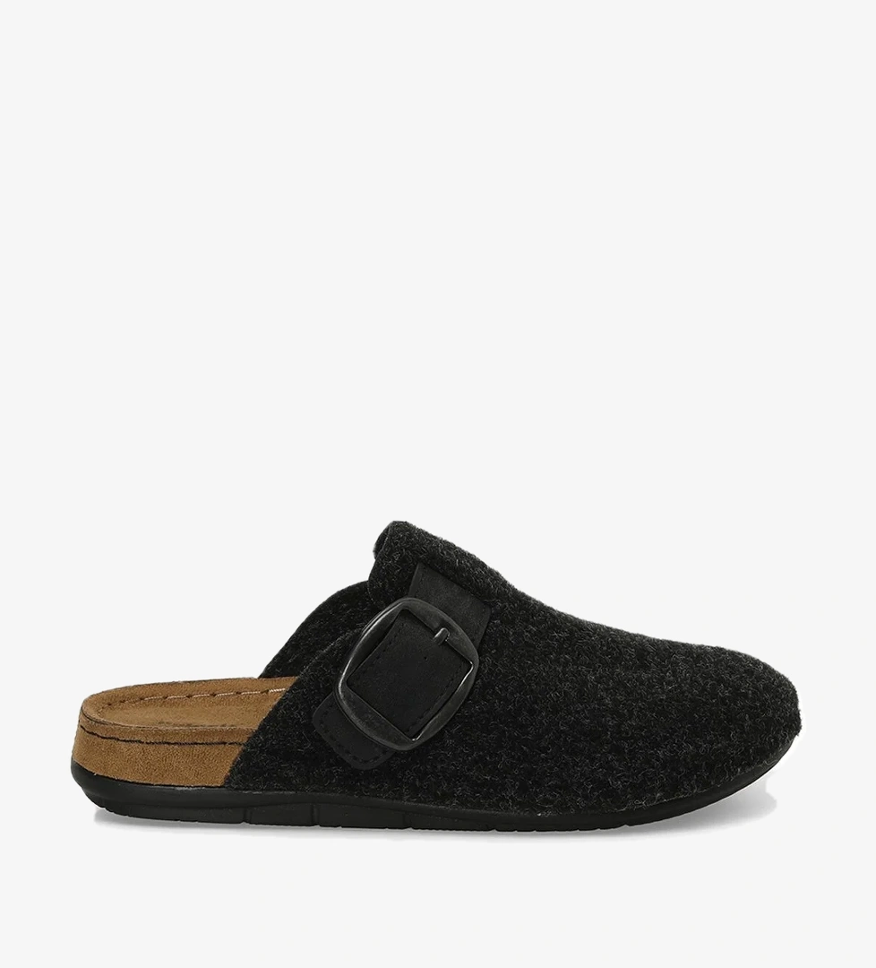 605167.Z4PR Siyah Kadın Sabo Terlik - Görsel 1