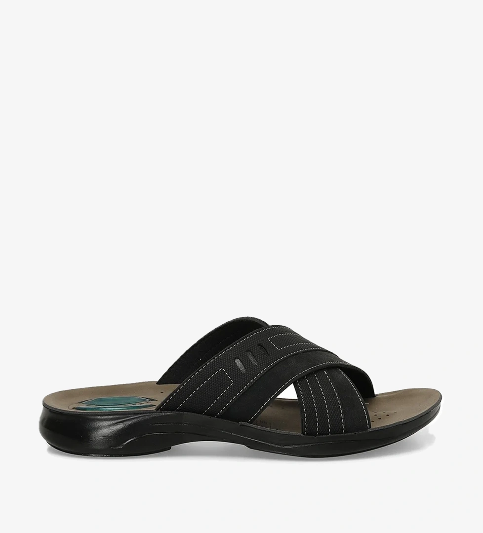 608011.M4PR Siyah Erkek Terlik - Görsel 1