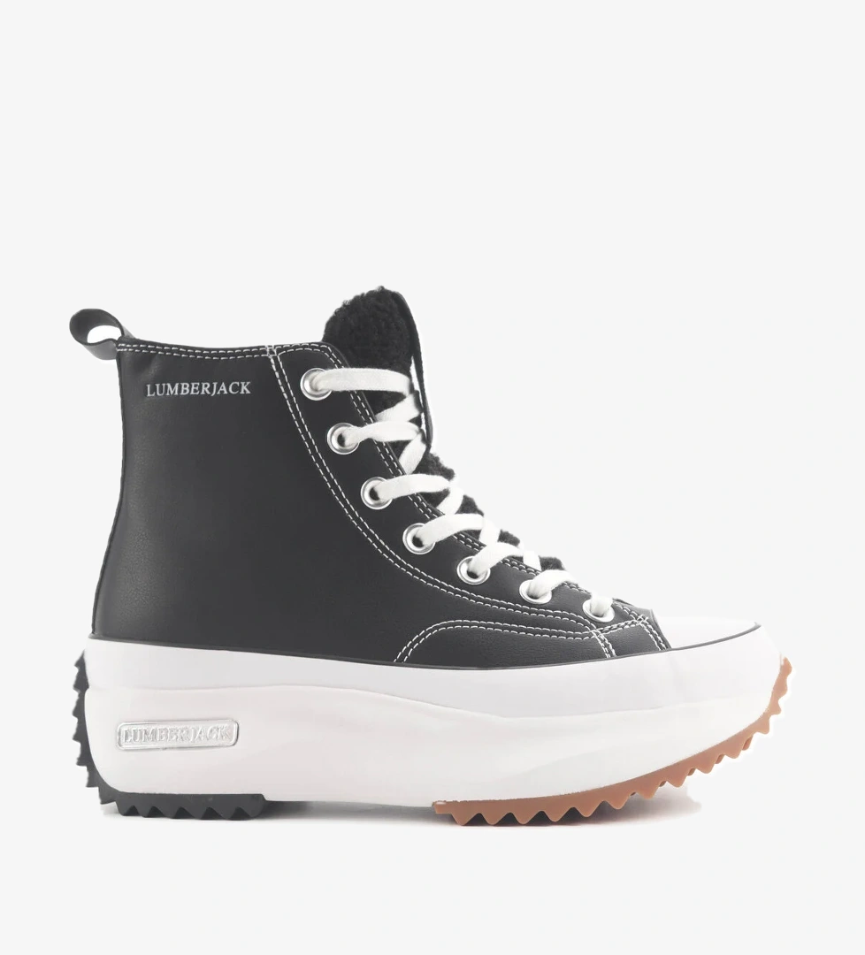 LAILA WT HI 4PR Siyah Kadın Sneaker Bot - Görsel 1