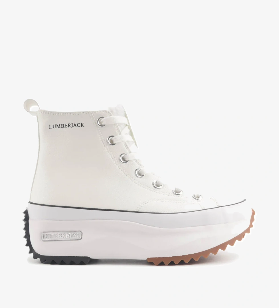 LAILA WT HI 4PR Beyaz Kadın Sneaker Bot - Görsel 1