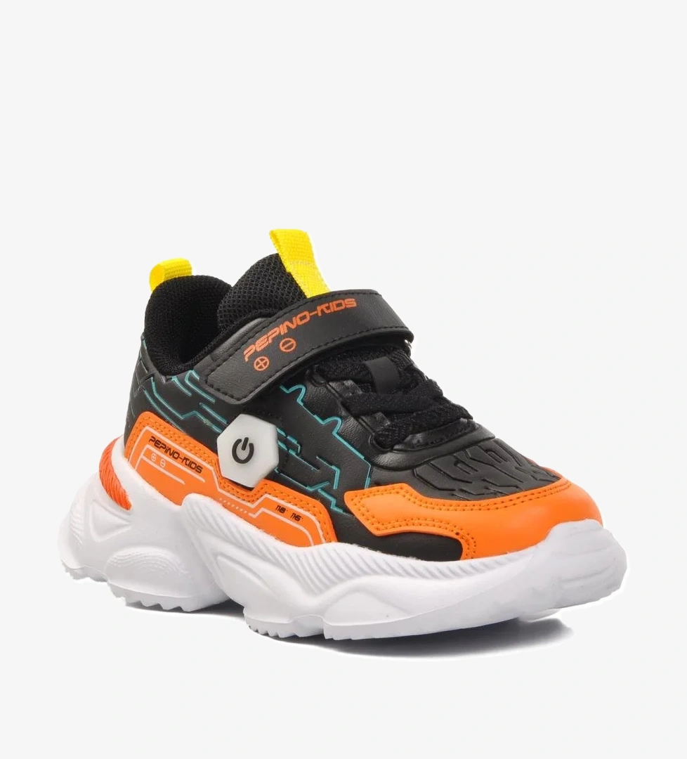Pepino 1783-P Siyah-Turuncu Çocuk Spor Ayakkabı model görseli