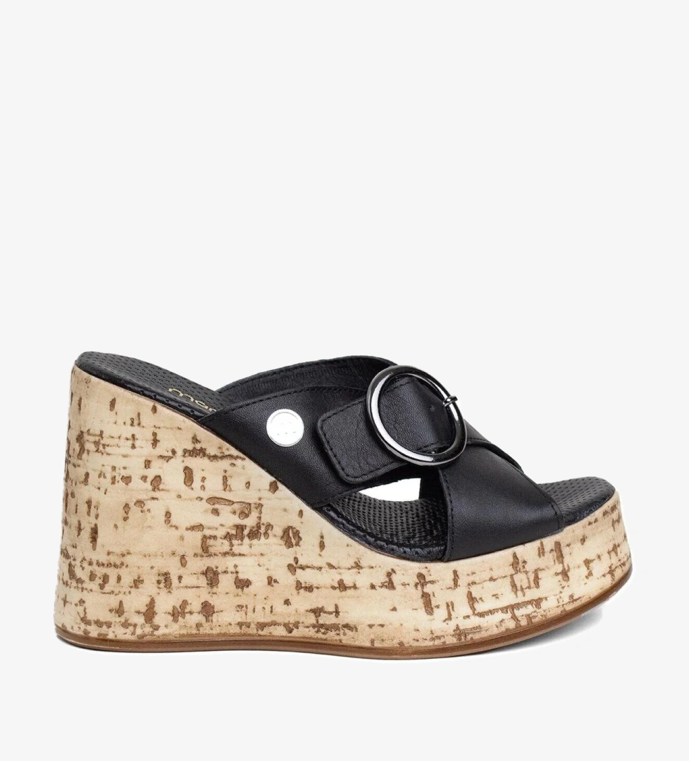 Mammamia D24Yt-2155 Kadın Deri Topuklu Terlik model görseli