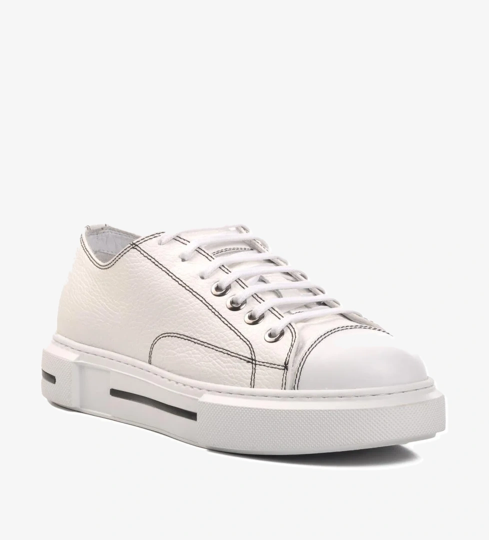 Premium 435 Beyaz Geniş Kalıp Erkek Günlük Ayakkabı - Görsel 1