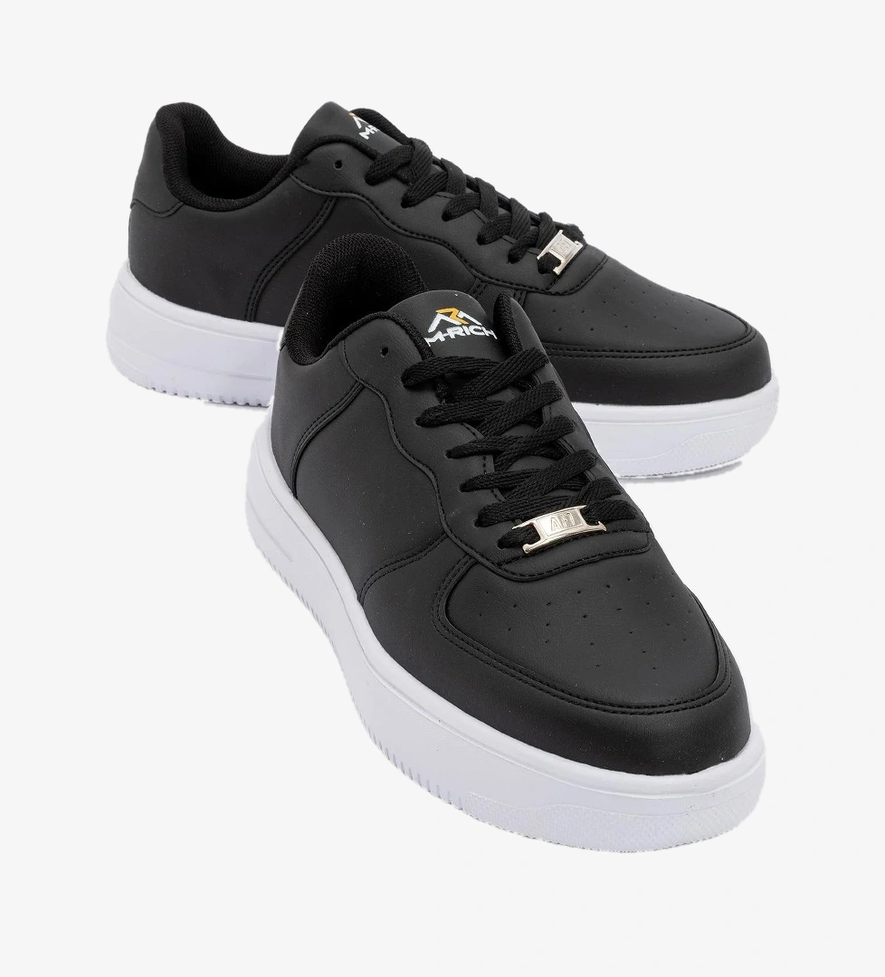 Erkek Spor Ayakkabı SİYAH BEYAZ