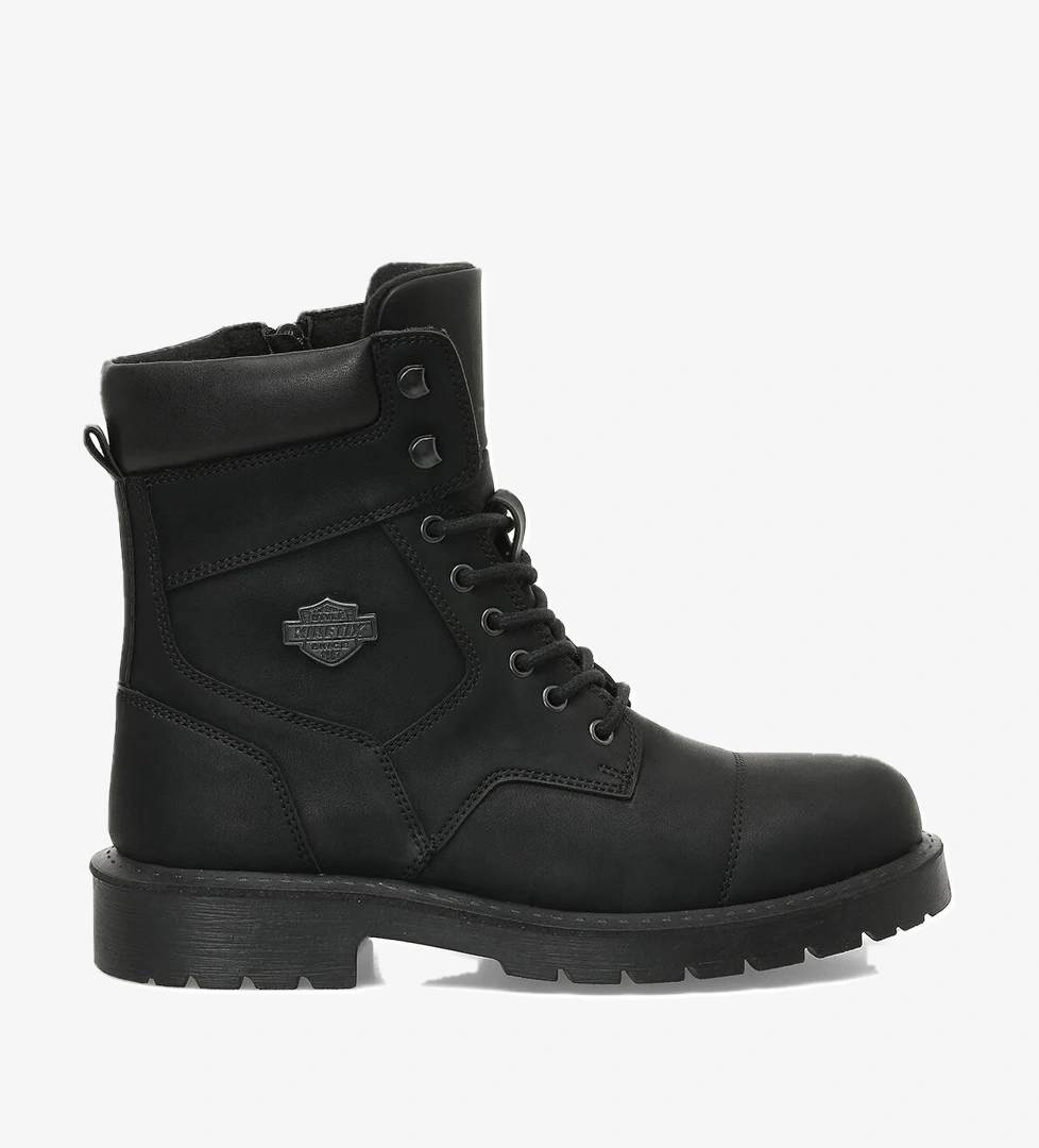 DEFINA 4PR Siyah Erkek Biker Bot - Görsel 1