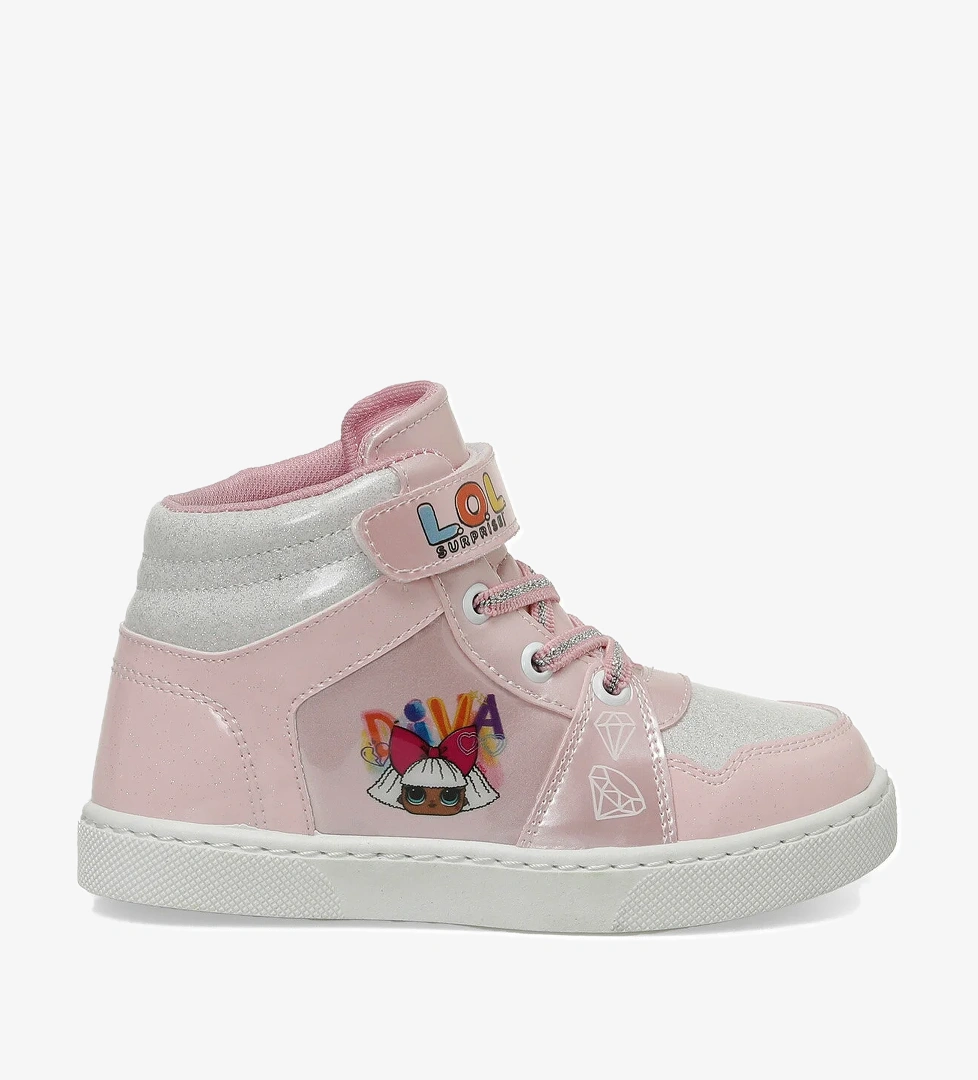 UFAY.P4PR Pembe Kız Çocuk High Sneaker - Görsel 1