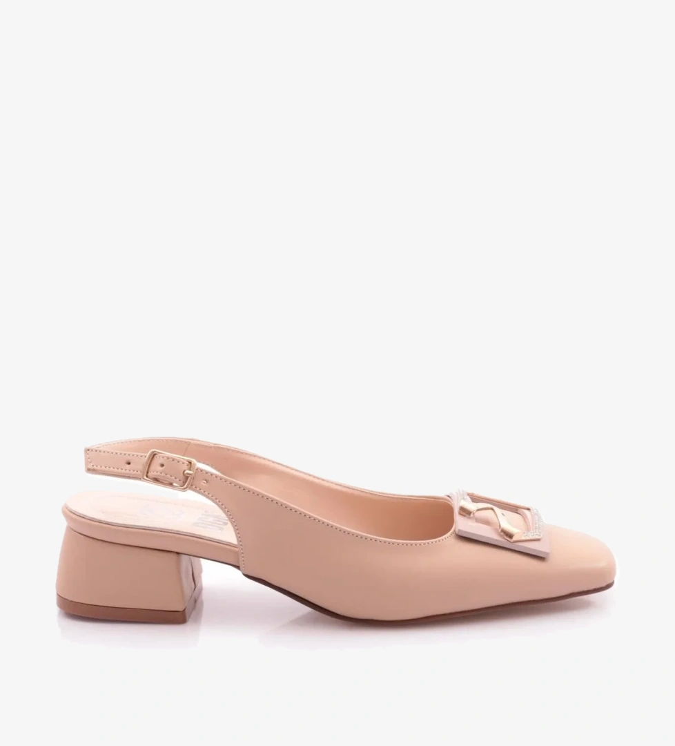 Dgn A16 Tokali Arkasi Açik Kisa Topuklu Ayakkabi model görseli