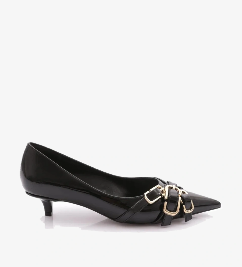 Dgn 3052-2125 Kadin Önde Kopça Detayli Topuklu Ayakkabi model görseli