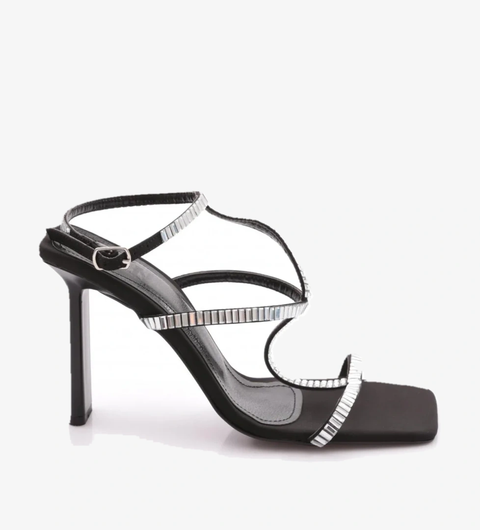 Dgn C5200 Kadin İpli Topuklu Abiye Ayakkabi model görseli