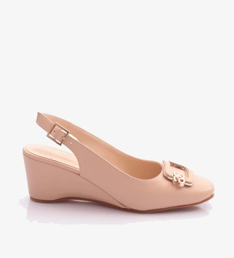 24311 Kadin Arkadan Bağlamali Topuklu Ayakkabi