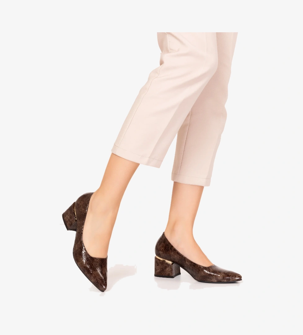 Gondol Kadın Hakiki Deri Klasik Topuklu Ayakkabı ast.1008 - Görsel 1