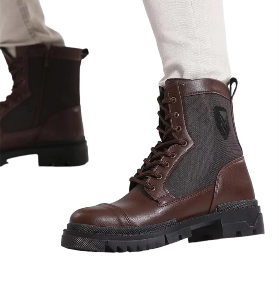 Bağcıklı Fermuarlı Erkek Postal Bot KAHVERENGİ