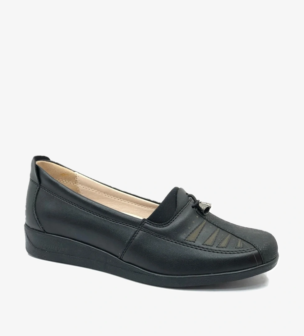 Dr.Tavsiyeli İçi %100 Deri Anne Kadın Babet Ayakkabı - Görsel 1