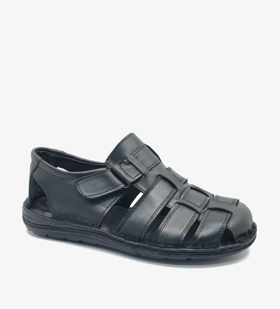 %100 Hakiki Deri Tam Ortapedik Erkek Sandalet