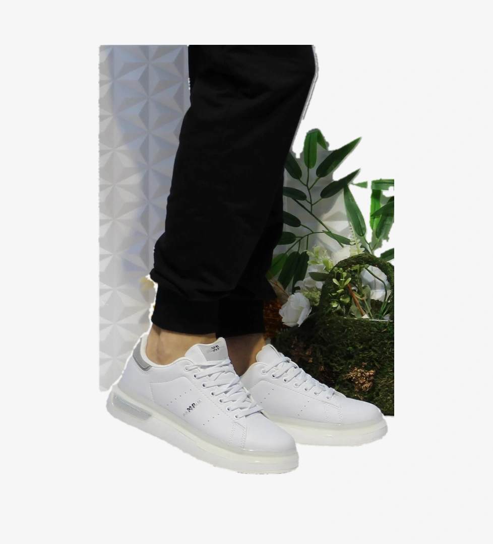 242 1875 Beyaz Rahat Hafif Orijinal Ürün Erkek Spor Ayakkabı - Görsel 1