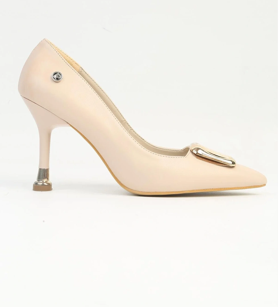 Pierre Cardin ® | PC-54030 Kadın Krem Topuklu Ayakkabı model görseli