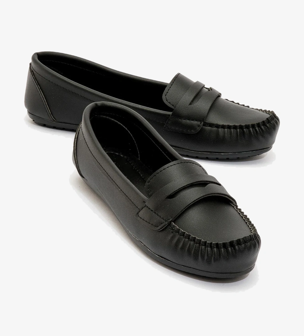 Ccway Kadın Babet Bej Si̇yah Ci̇lt model görseli