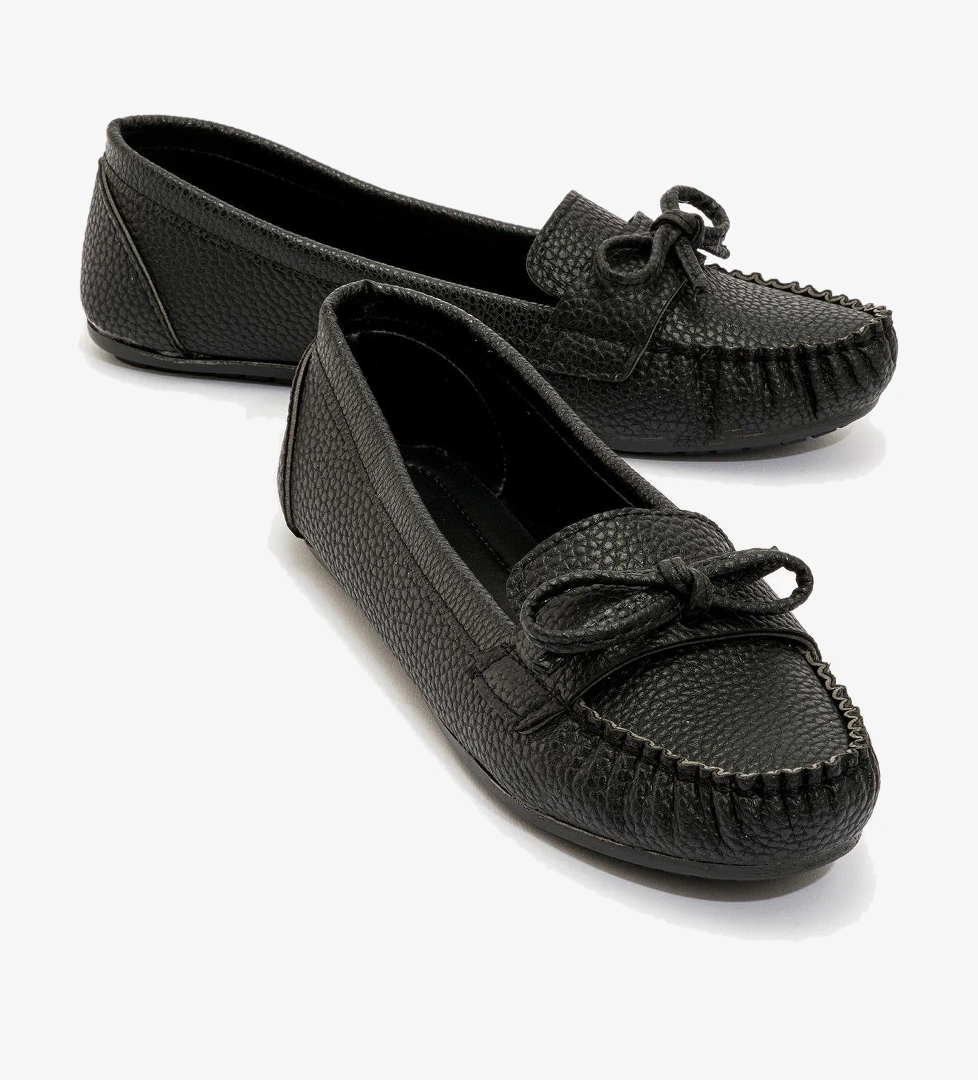 Kadın Fiyonklu Babet SİYAH NOKTALI