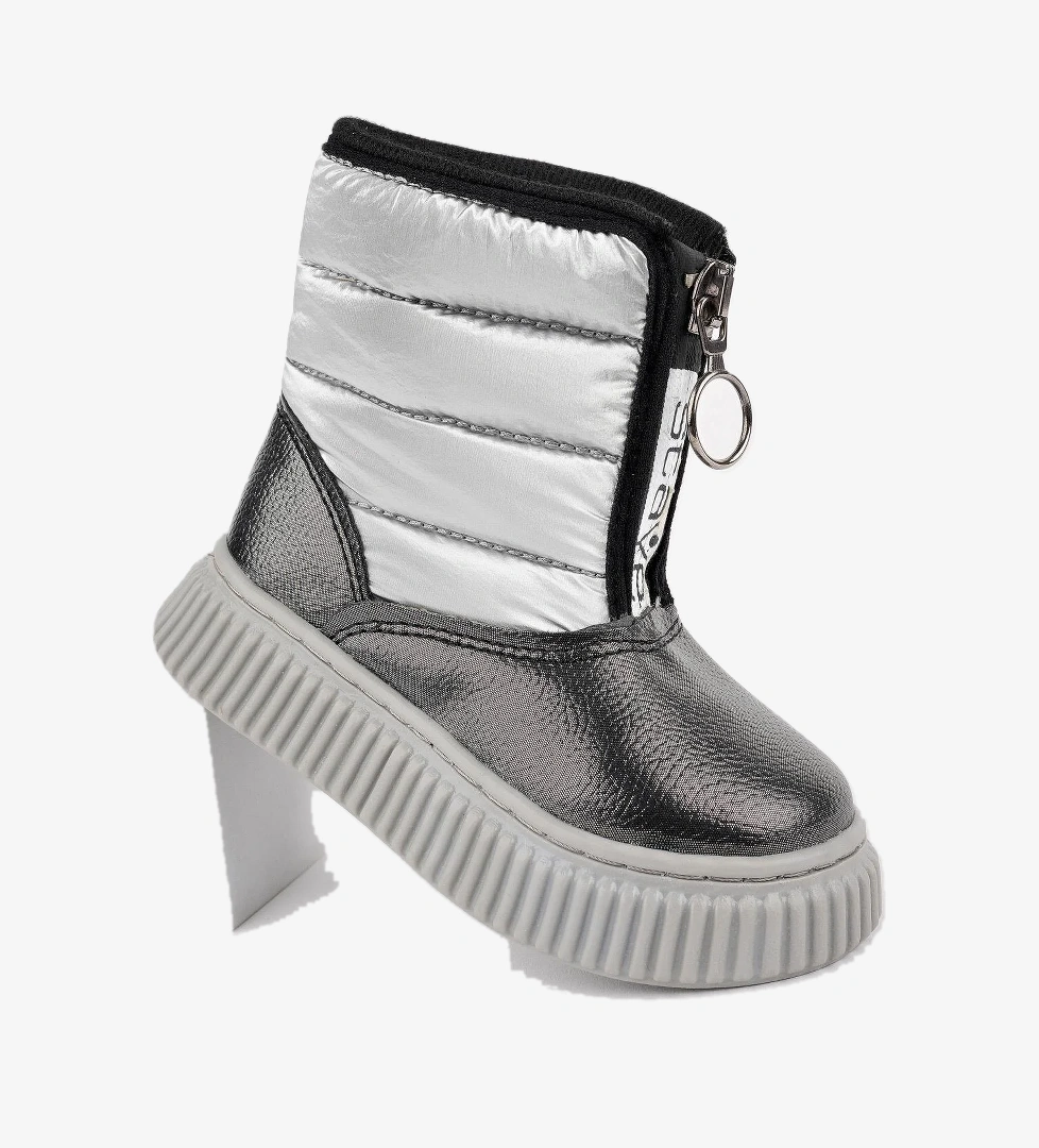 CANDY Garantili Bebek Rahat Kalıp Önü Fermuarlı İçi Kürklü Yağmur ve Kar Botu