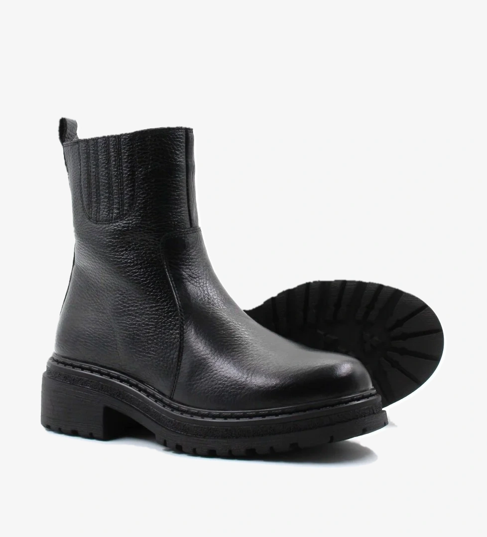 Hakiki Deri Kadın Kalın Taban Bot 257SZA624 - Görsel 1