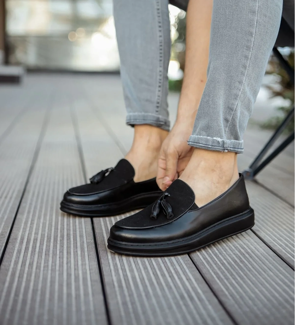 Chekich CH002 CST Loafer Pelle Erkek Ayakkabı SIYAH model görseli