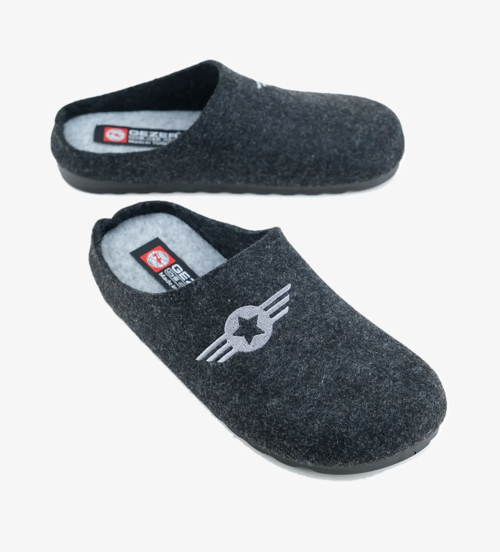 GEZER Kışlık Rahat Taban Ev Bahçe Erkek Terlik - Görsel 1