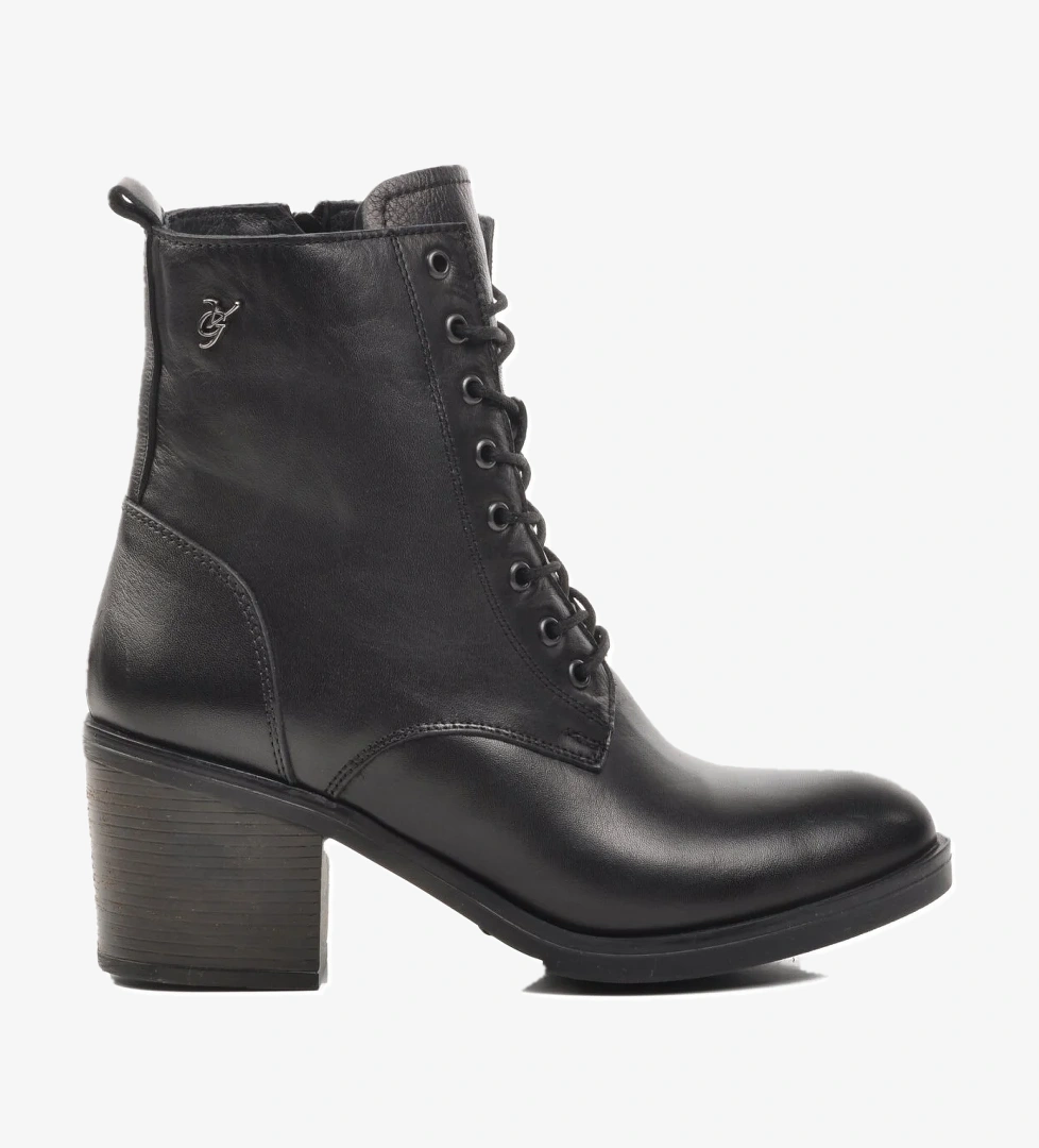 9812 Siyah İçi Kürklü Hakiki Deri Kadın Bot