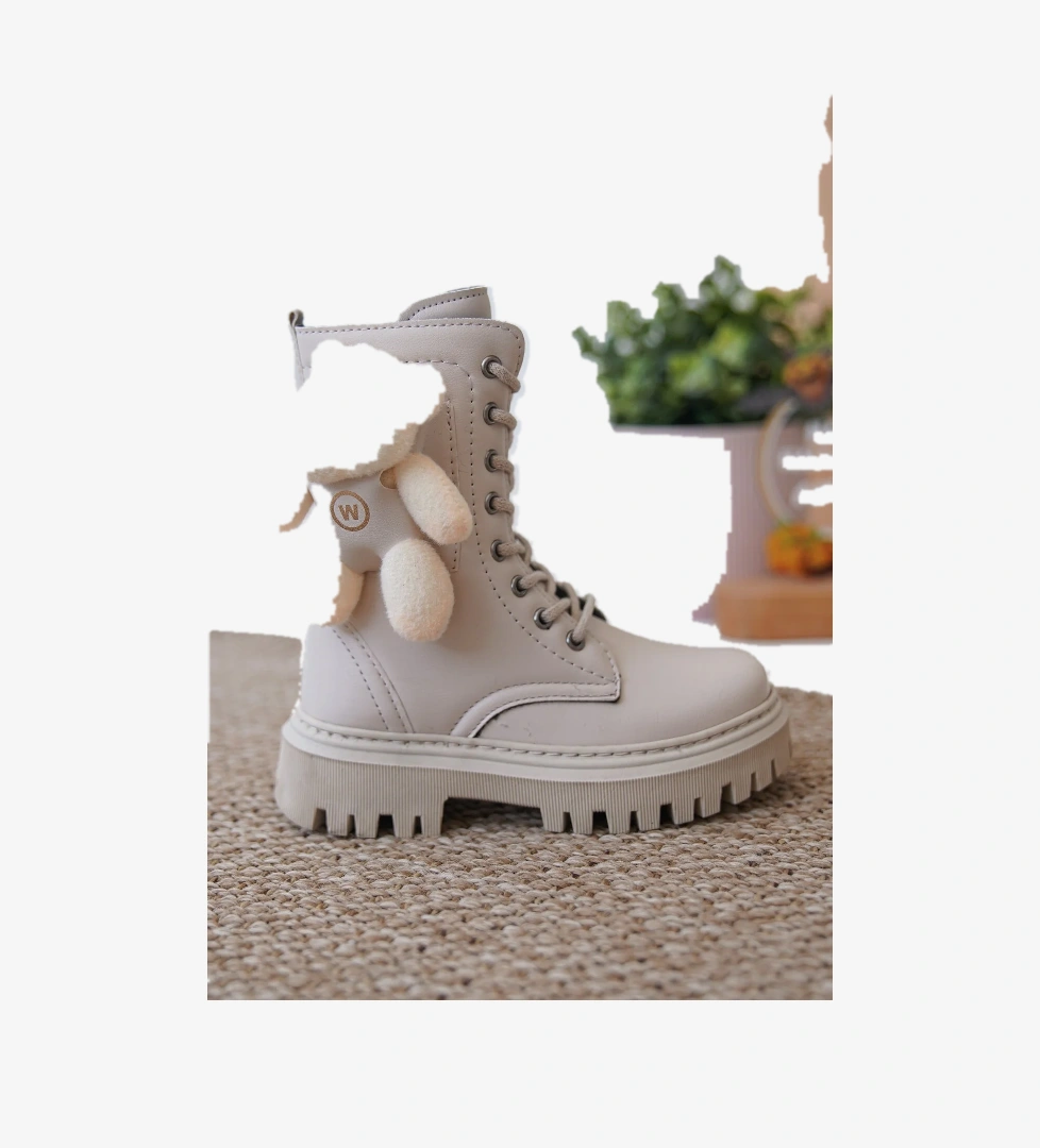 Garantili D006 Günlük Ortopedik Ayıcıklı Kız Çocuk Botu