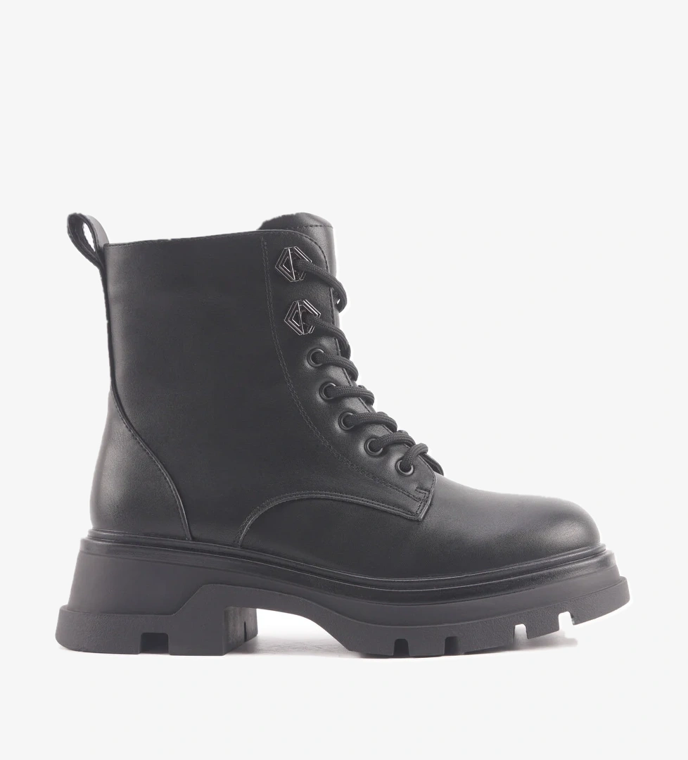 23K-404 4PR Siyah Kadın Rock Bot - Görsel 1