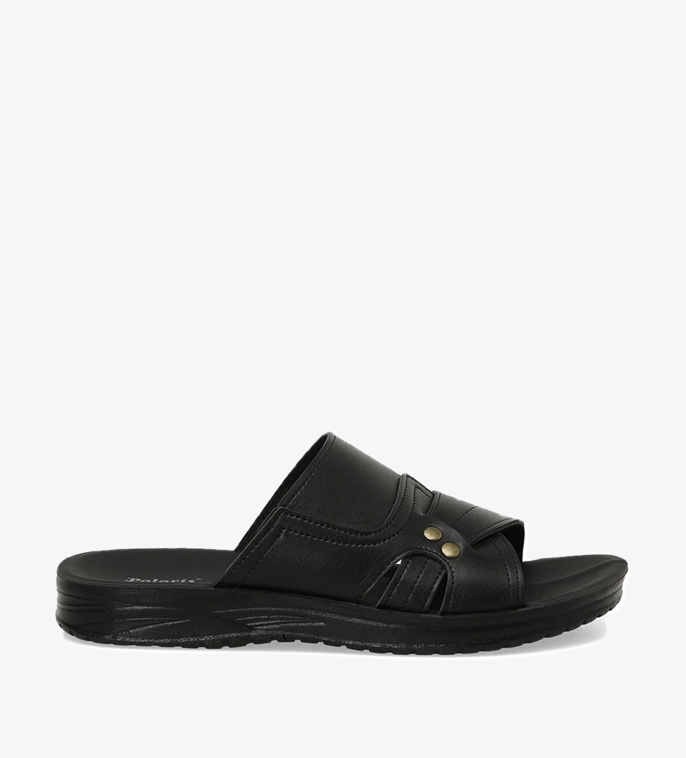 608015.M4PR Siyah Erkek Terlik - Görsel 1