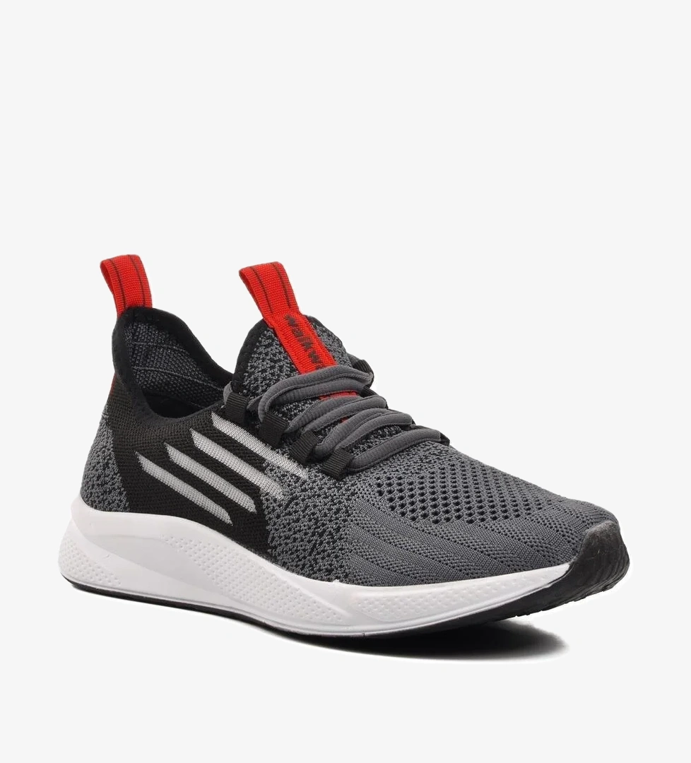 Ravello Fileli Füme-Siyah-Kırmızı Unisex Spor Ayakkabı