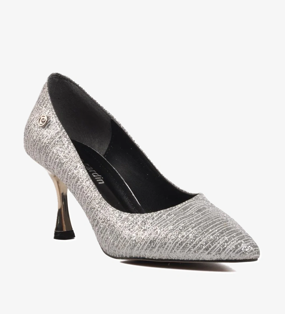 PC-54049 Gümüş Kadın Topuklu Ayakkabı