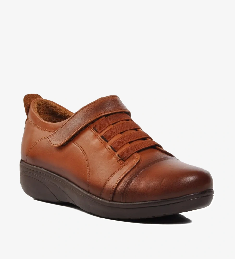 Road240 Ortopedik Gakiki Deri Taba Kadın Günlük Ayakkabı