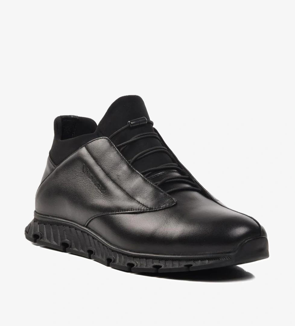 Voyager 4781 Siyah Hakiki Deri Erkek Günlük Ayakkabı model görseli